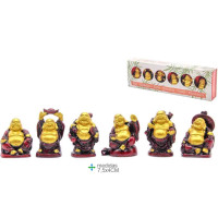 Buddha Feng Shui (6 pcs) Resin