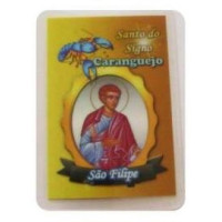 tarjeta de signo del zodiaco - cangrejo / san filipe