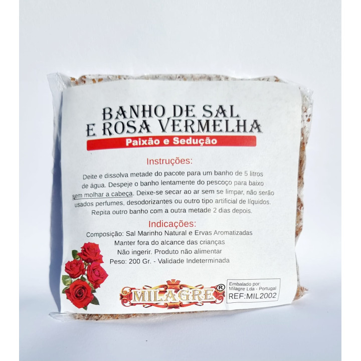 bagno di sale e rose rosse