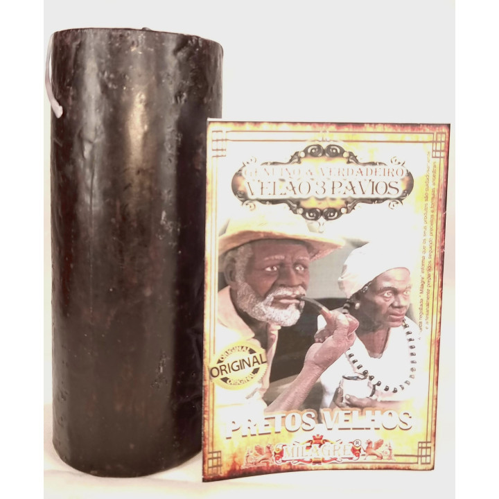 vela de 3 pavios orixá – pretos velhos