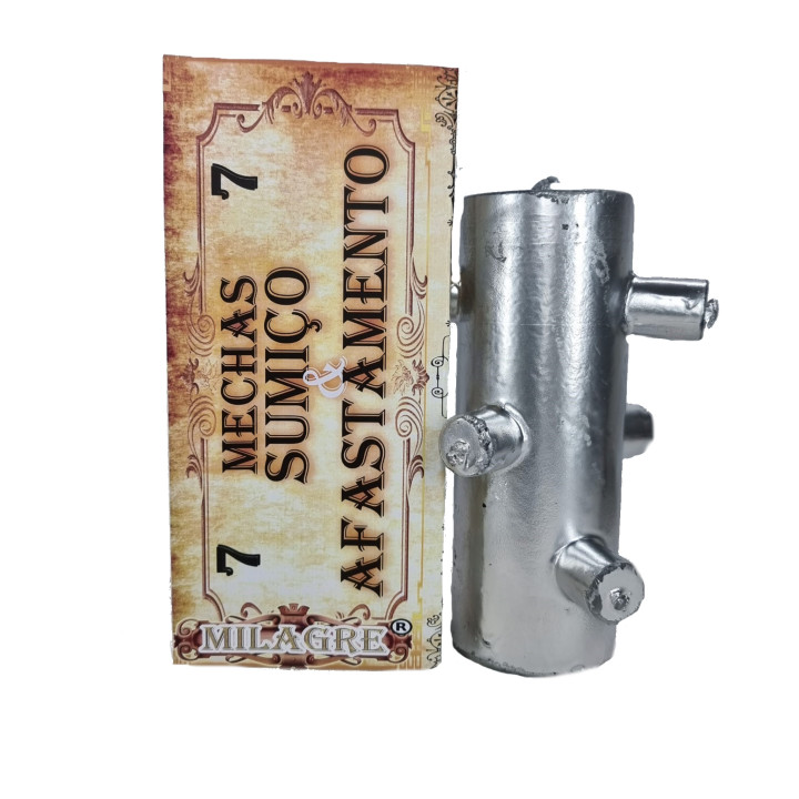 velão 7 Kerzen silber – Verschwinden und Abwehr