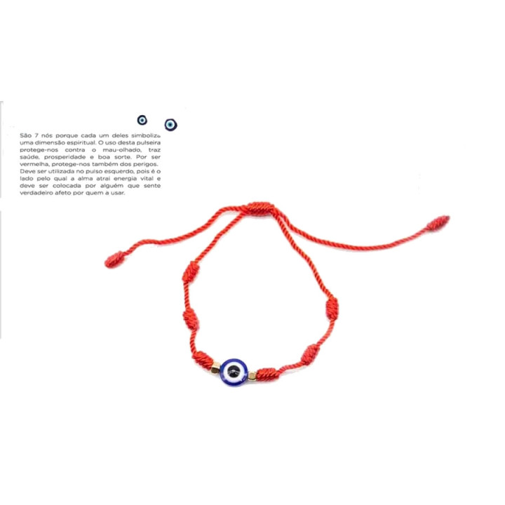 Pulseira 7 Nós- Olho Turco