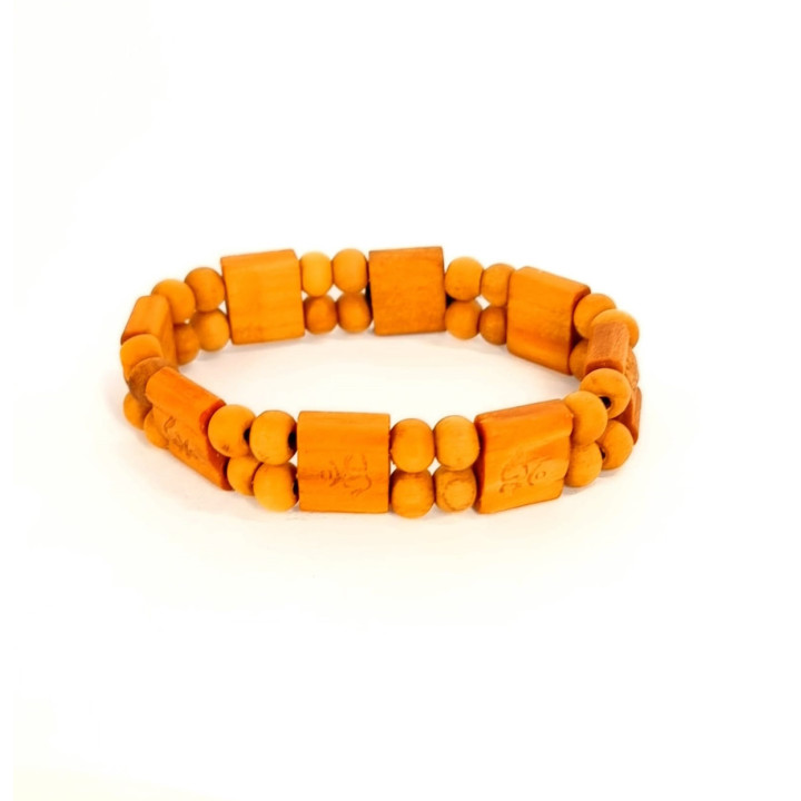Pulsera Budista de Madera con OM – Buenas Energías