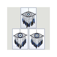 Caçador de Sonhos Macramê - Olho Turco