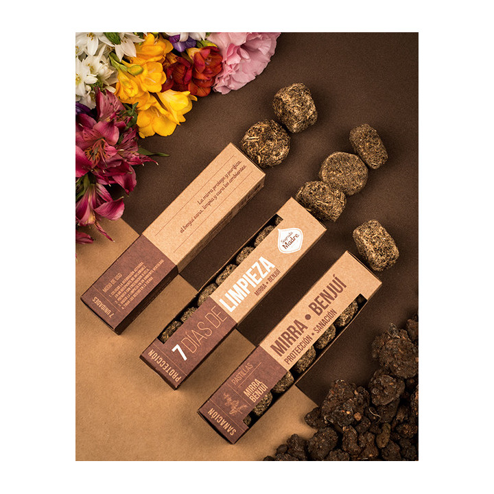 Pastilhas de Defumação 7 Dias Mirra e Benjoim