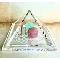 Pirâmide Acrílico Flor da Vida