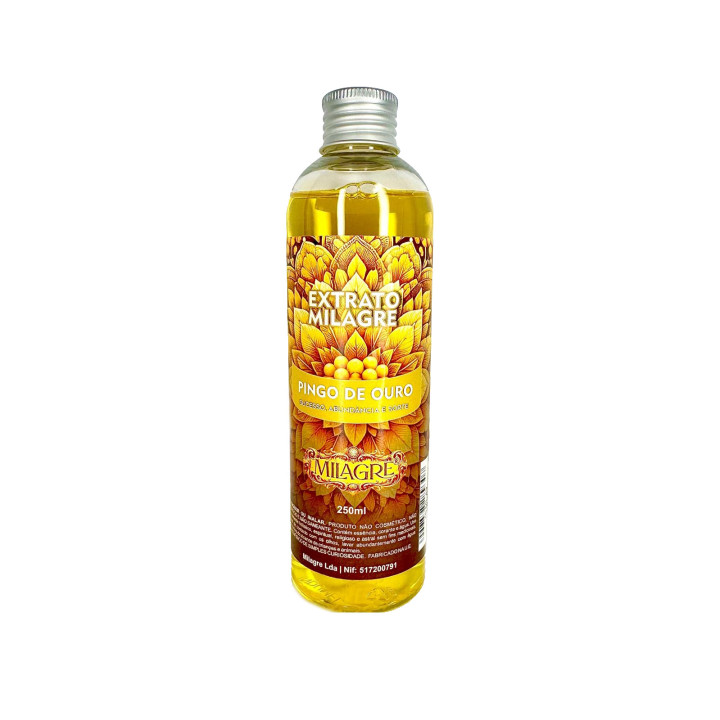 Extrato de Ervas Milagre – Banho Pingo de Ouro | Prosperidade e Sorte 250ml