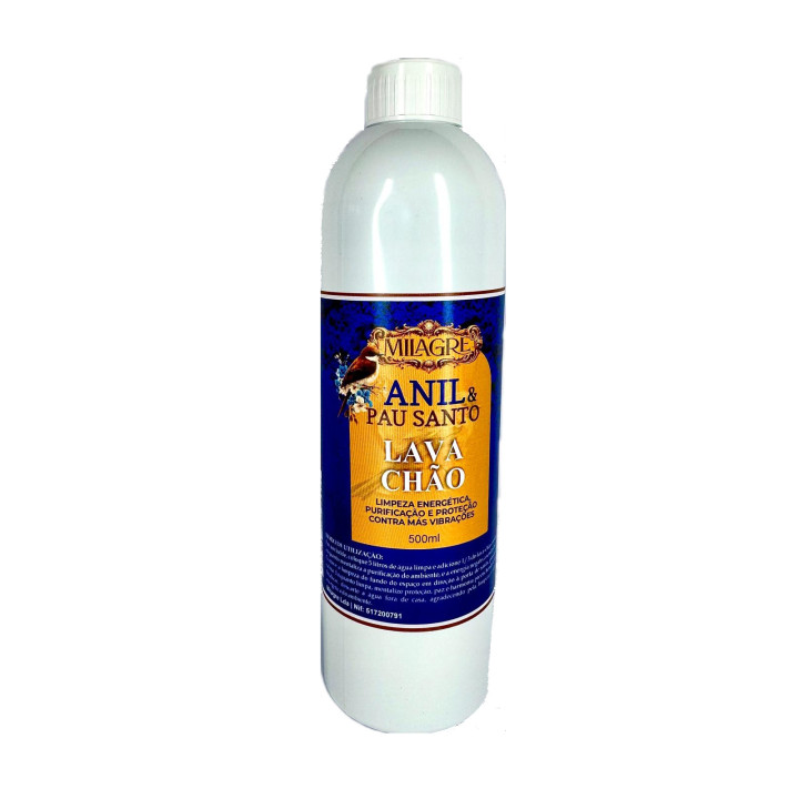 Anil & Pau Santo Lava Suelos 500ml – Milagre | Limpieza Energética, Protección del Hogar y Armonía Espiritual