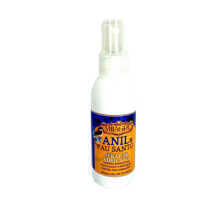 Anil & Pau Santo – Spray de Ambiente 60ml | Purificación, Protección y Armonía Energética – Milagre
