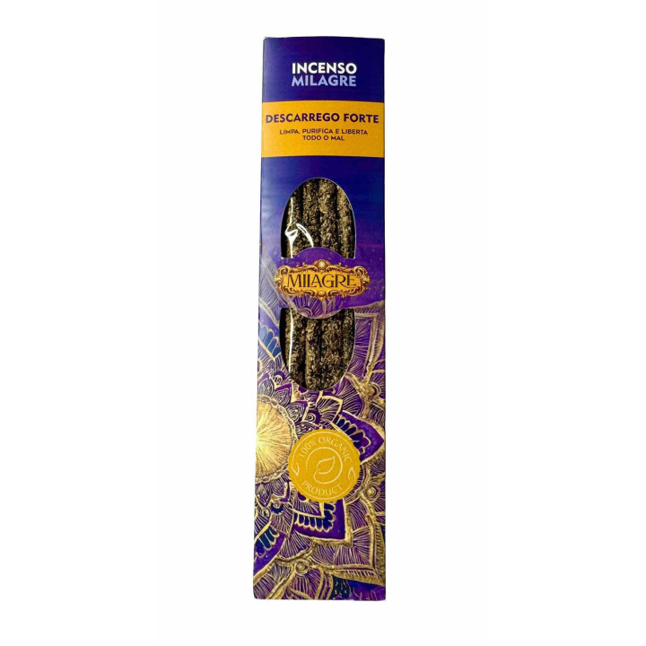 Incienso Orgánico Descarga Fuerte Milagre 20g | Limpieza y Protección Espiritual