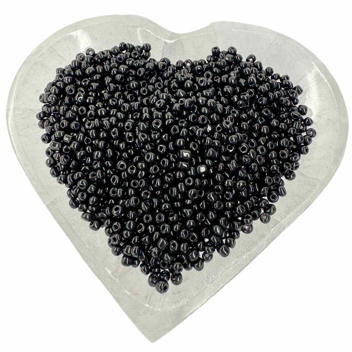 Cuentas Negras 220 g | Para Collares Espirituales y Artesanía