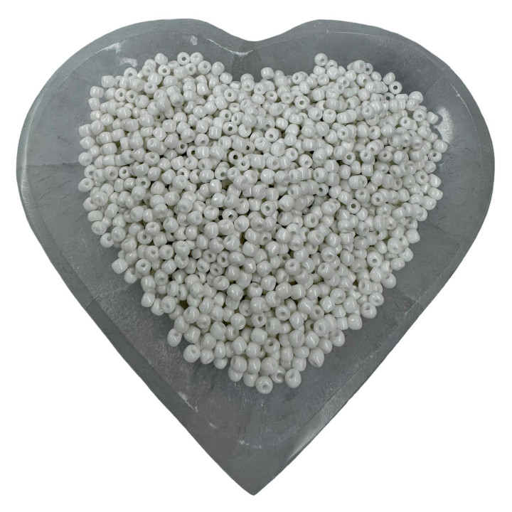 Cuentas Blancas 220 g | Para Collares Espirituales y Artesanía