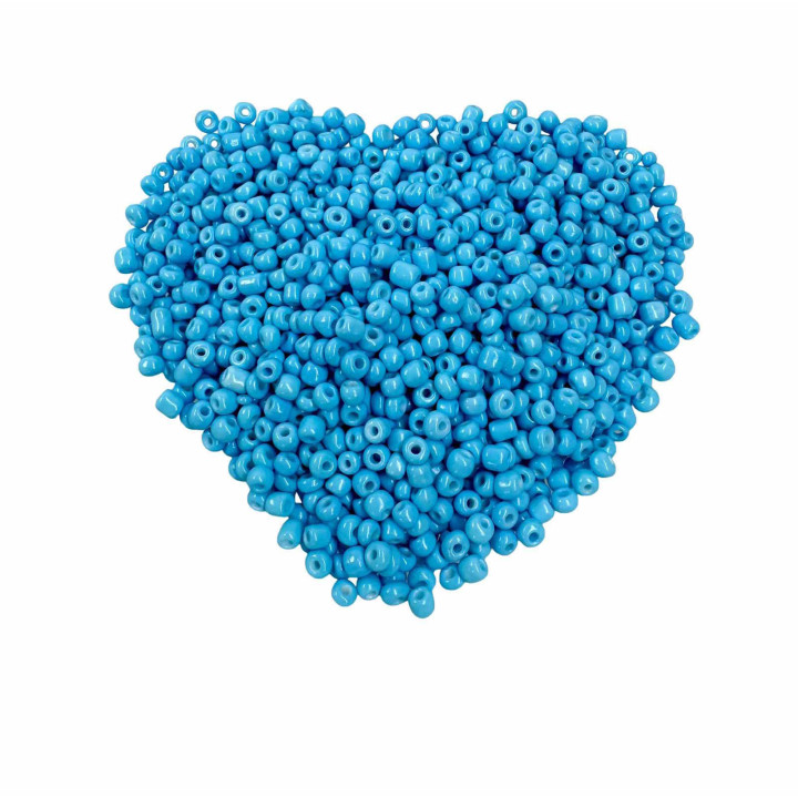 Cuentas Azul Claro 220 g | Para Collares Espirituales y Artesanía