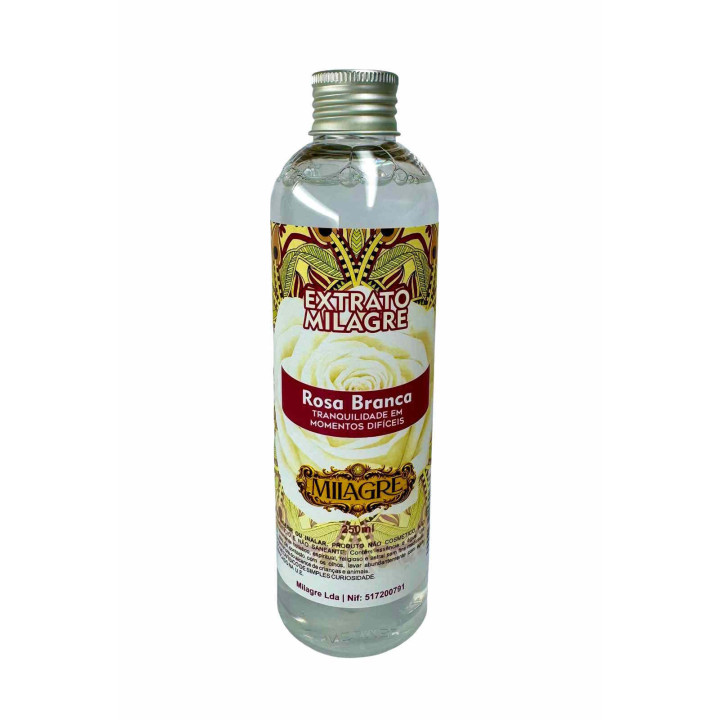 Baño Rosa Blanca Milagre 250ml – Paz, Tranquilidad y Equilibrio