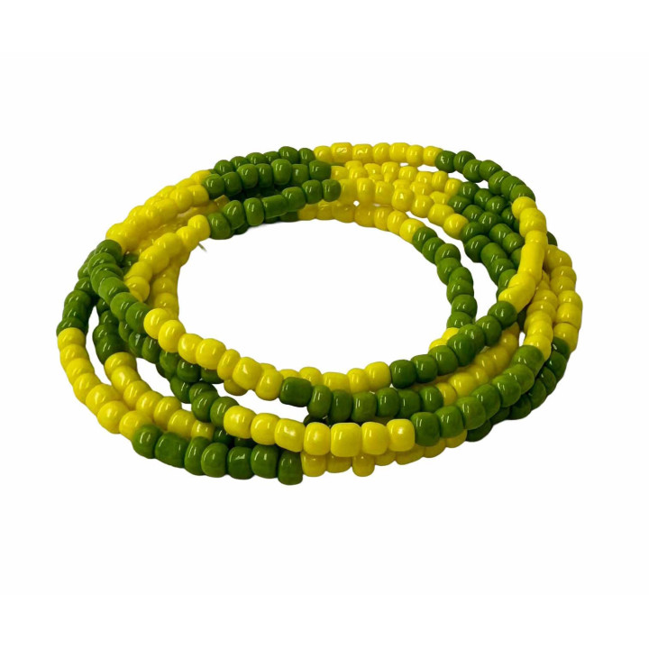 Collar Espiritual Amarillo y Verde 45 cm | Milagre