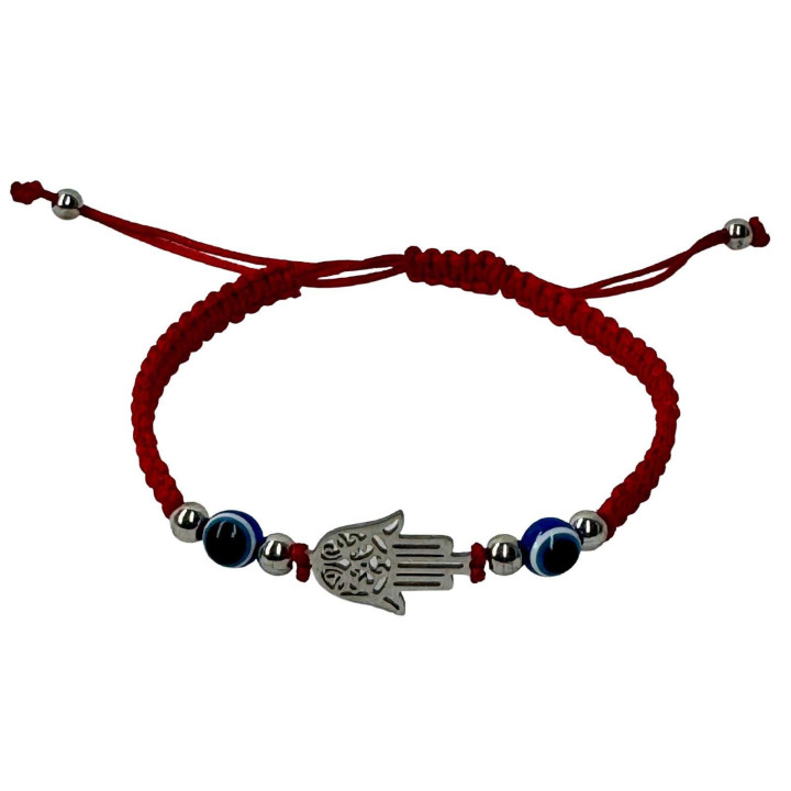 Pulsera Macramé Mano de Fátima y Ojo Turco | Milagre