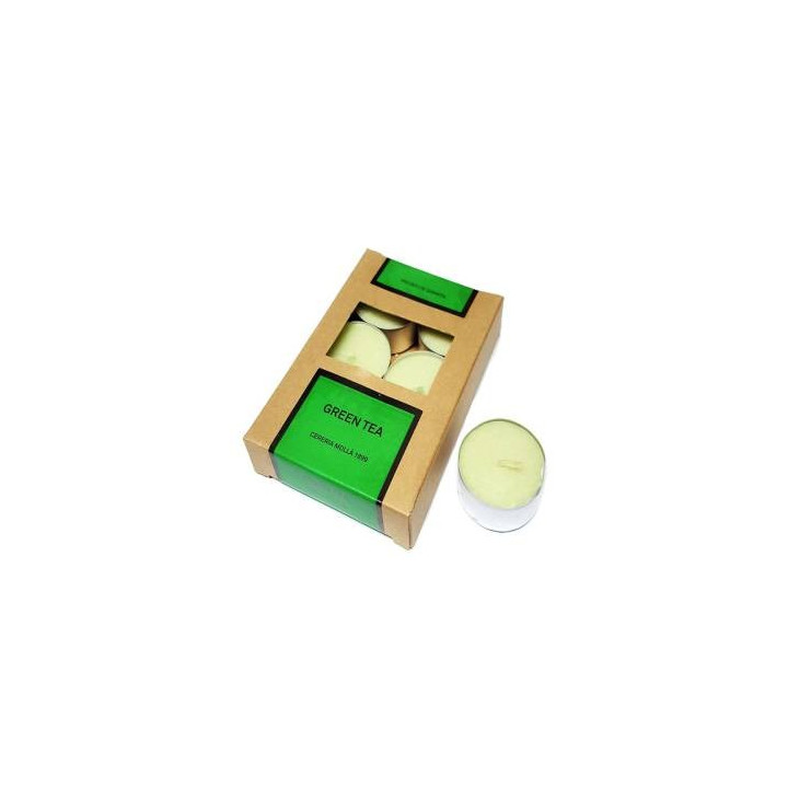 candela tealight tè verde – set di 6